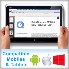 For Mobile Browsers Compatible with all Mobile Browsers including iOS, Android, and Windows