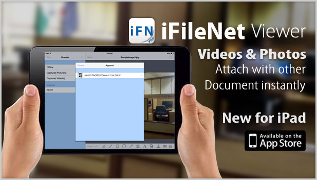 Facilitate user to seize the captured photos into existing documents on your repository.